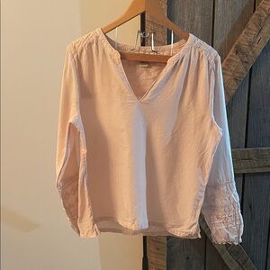 RACHEL ZOE BABY PINK V NECK TOP
